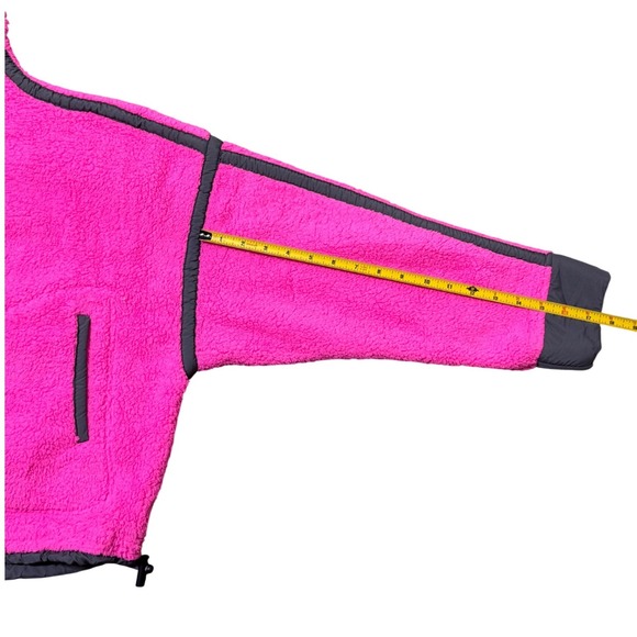 Free People Movement Mountain High Fleece Half Zip Fuchsia Flirt Size SP - Picture 7 of 9